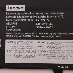 Bateria Original Lenovo Z13 GEN 1 TYPE - L21M3P72 - SB10W51982