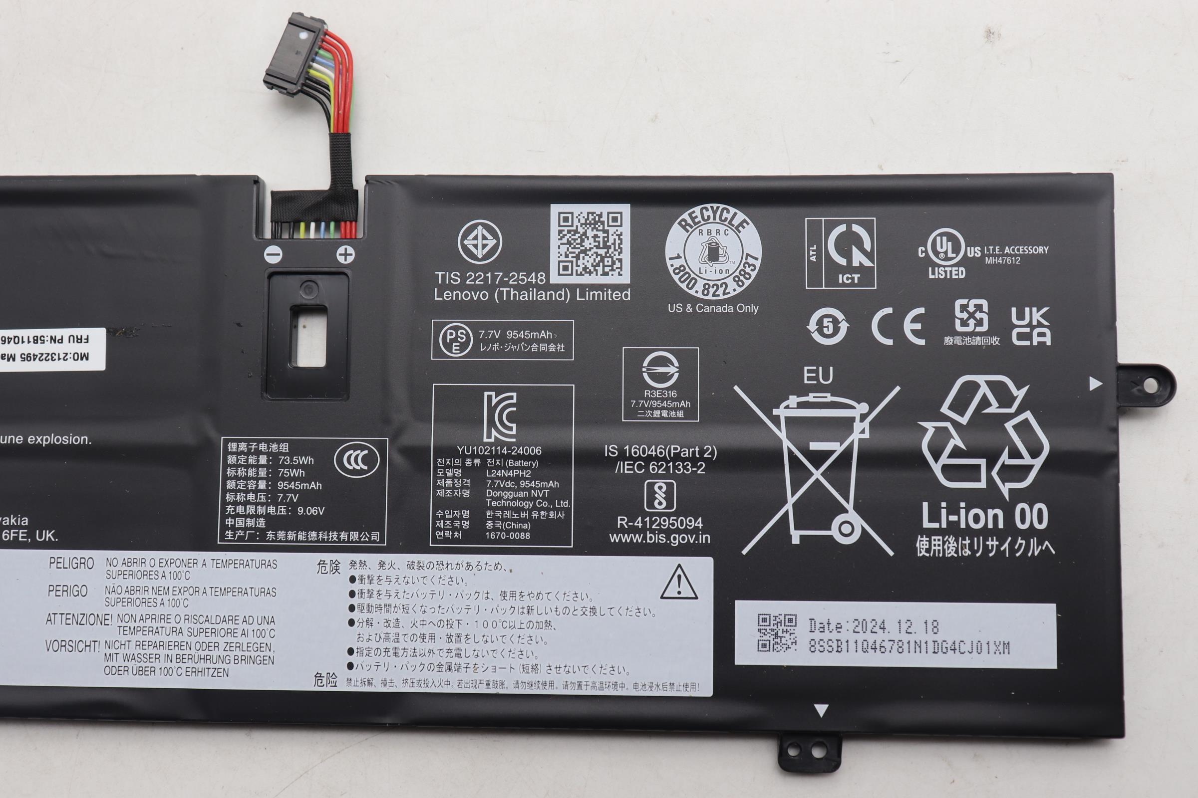 Bateria Lenovo Original L24N4PH2, 75Wh, 7.7V_3