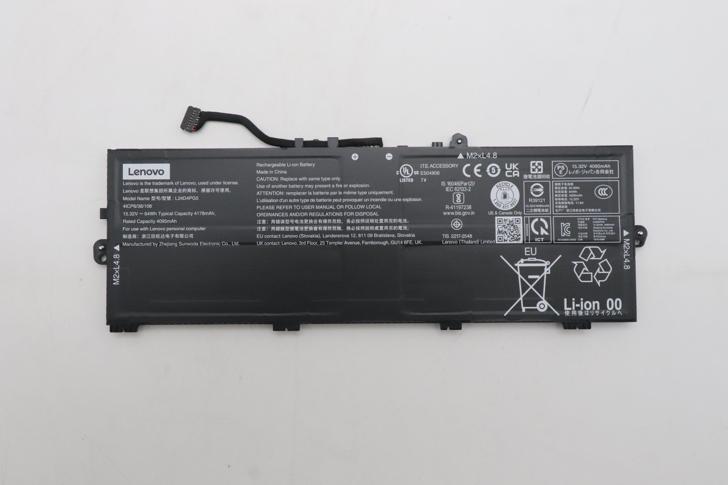 Bateria Lenovo Original L24D4PG5, 64Wh, 15.32V_1