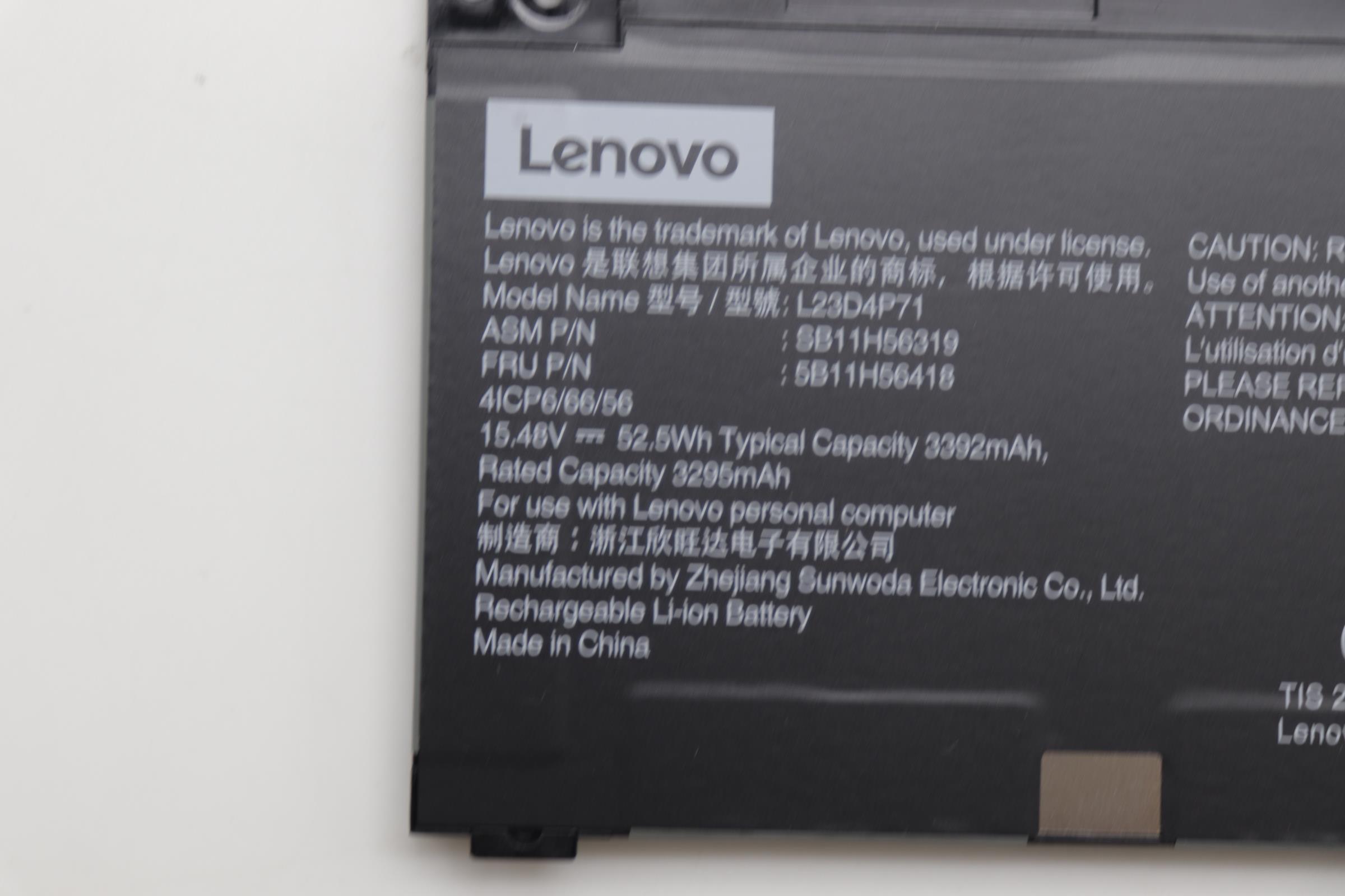 Bateria Lenovo Original L23D4P71, 52.5Wh, 15.48V - Imagen 5