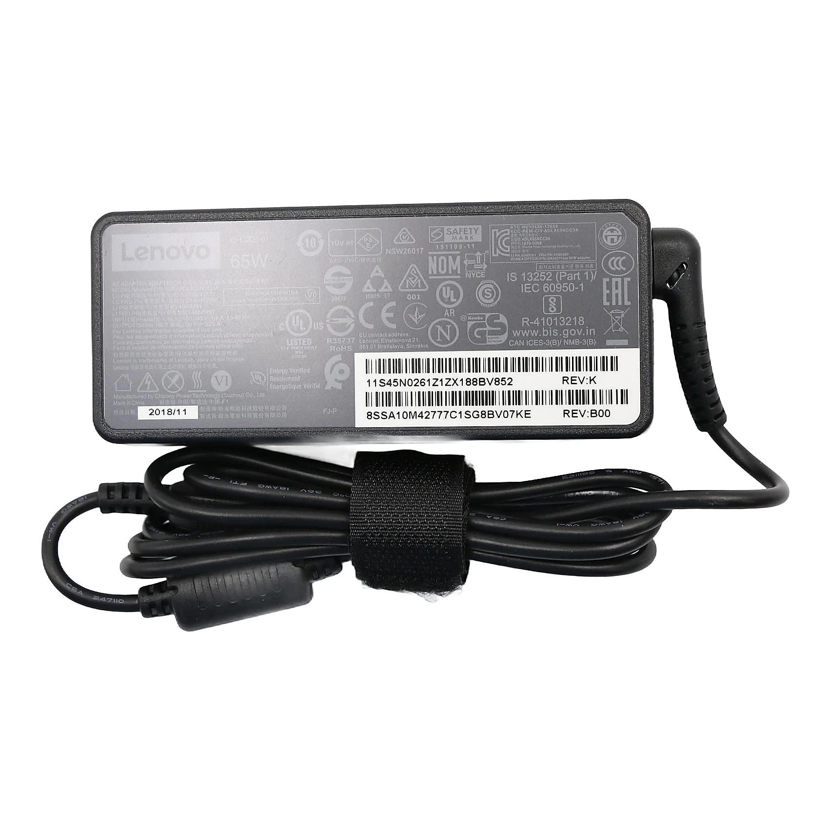 Cargador Lenovo Original ADLX65NCC3A, 65W, 20V, 3.25A - Imagen 2