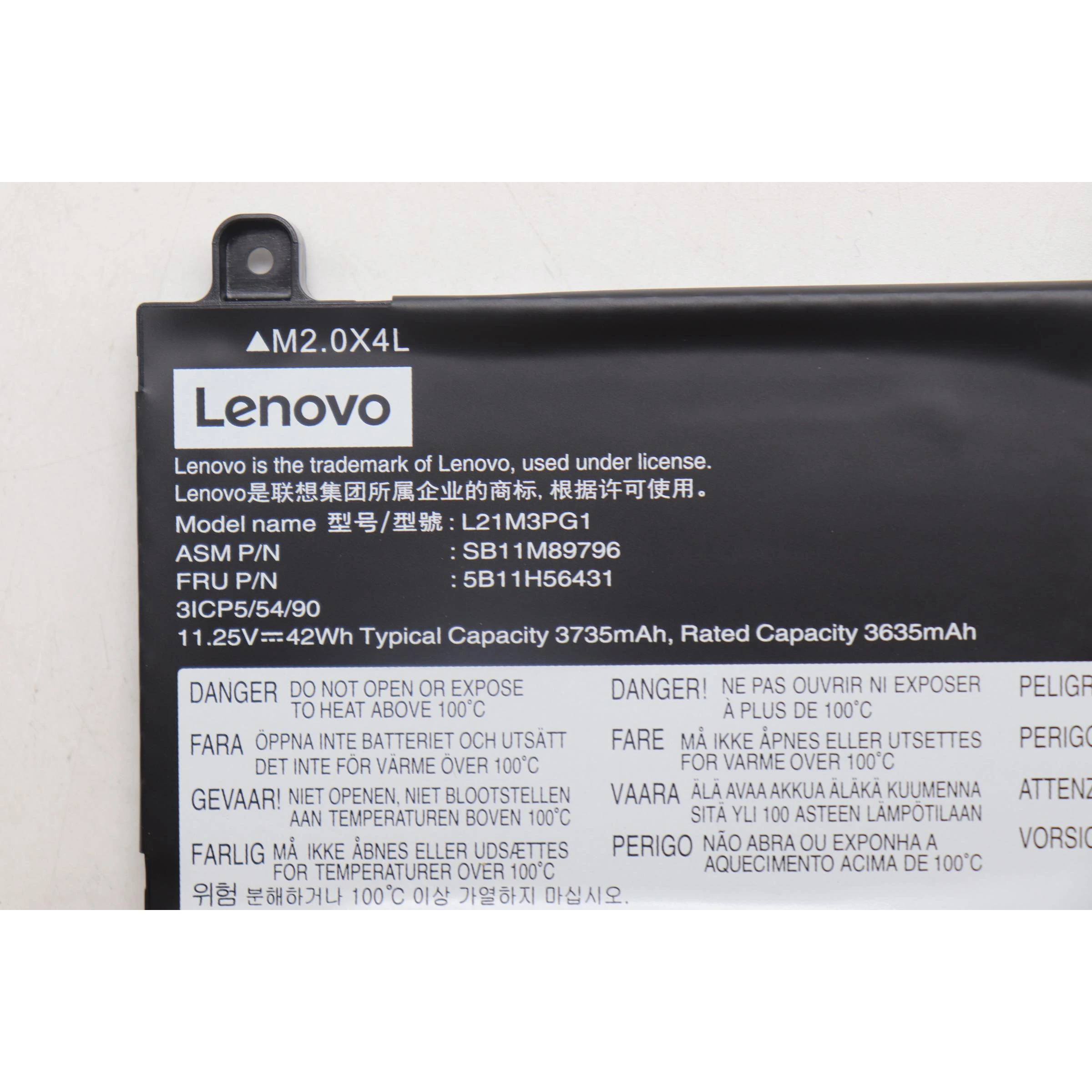 Bateria Lenovo Original L21M3PG1, 42Wh, 11.25V - Imagen 5