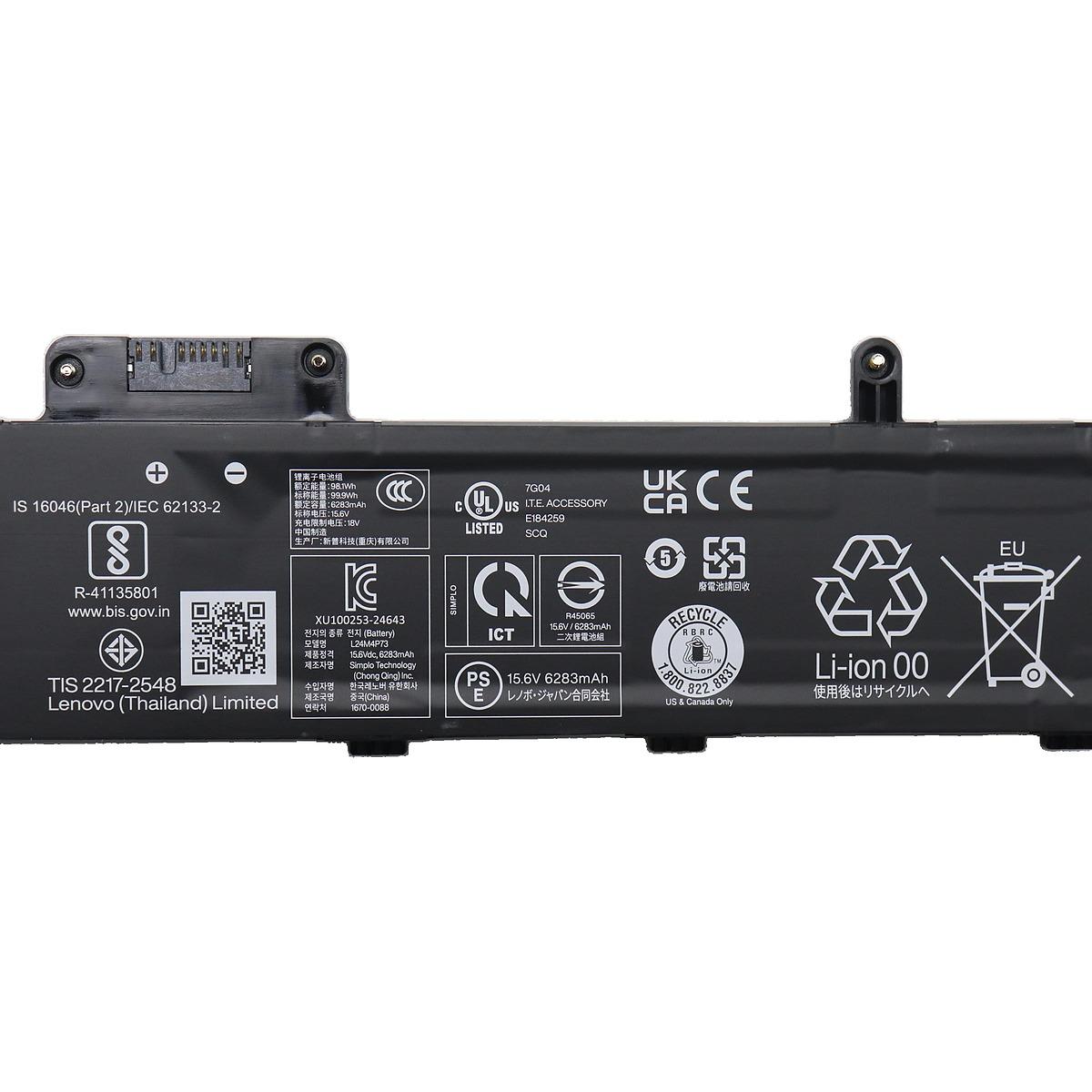 Bateria Lenovo Original L24M4P73, 99Wh, 15.6V - Imagen 4